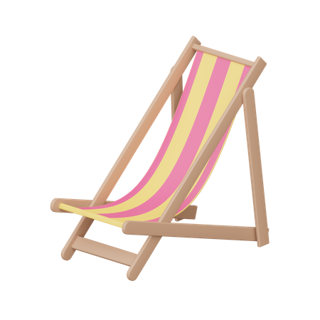 Chaise de plage  3D Icon