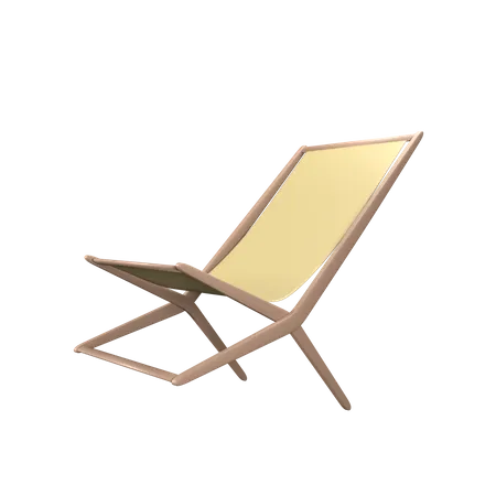 Chaise de plage  3D Icon