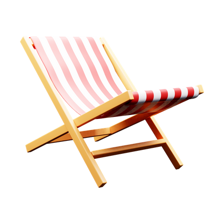 Chaise de plage  3D Icon