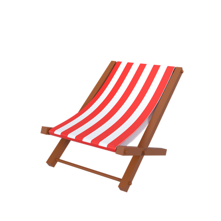 Chaise de plage  3D Icon