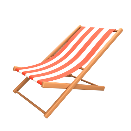 Chaise de plage  3D Icon