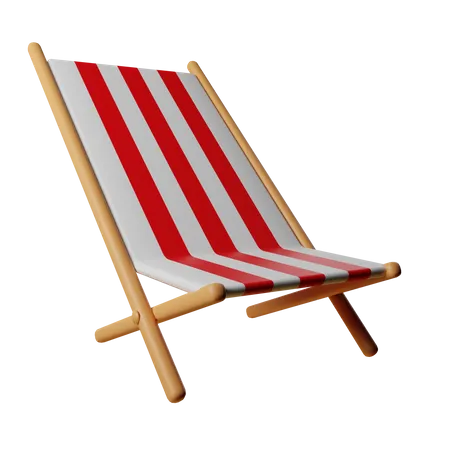 Chaise de plage  3D Icon