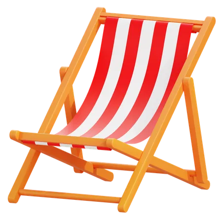 Chaise de plage  3D Icon