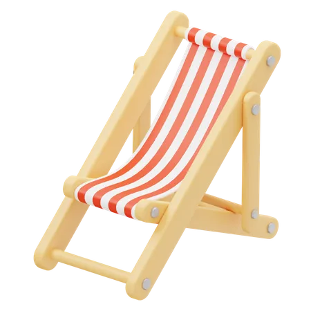 Chaise de plage  3D Icon