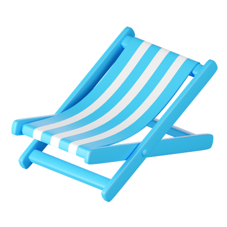 Chaise de plage  3D Icon