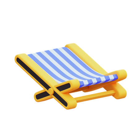 Chaise de plage  3D Icon