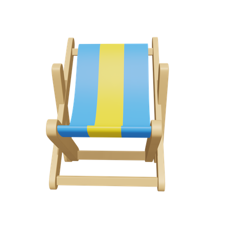 Chaise de plage  3D Icon