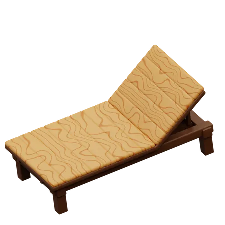 Chaise de plage  3D Icon