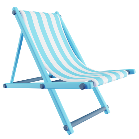 Chaise de plage  3D Icon