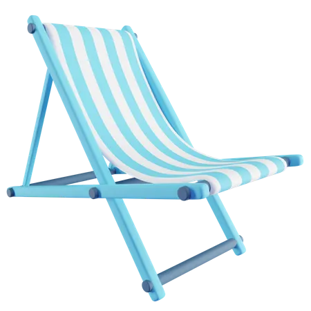 Chaise de plage  3D Icon