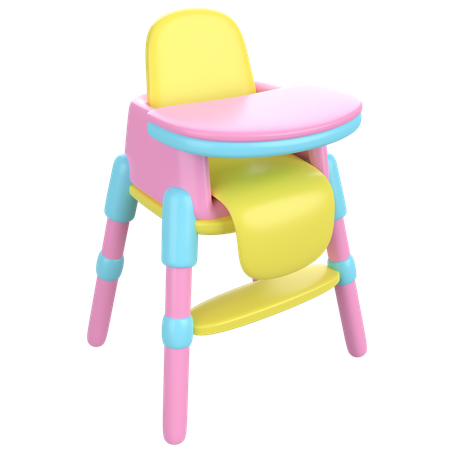 Chaise de salle à manger pour bébé  3D Icon