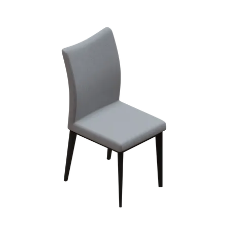 Chaise de salle à manger avec siège en tissu  3D Icon