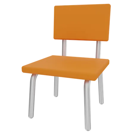 Chaise d'école  3D Illustration