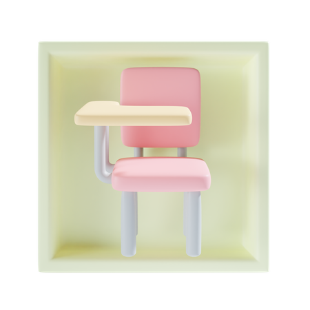 Chaise d'école  3D Icon