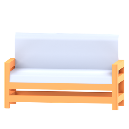 Chaise en bois  3D Icon