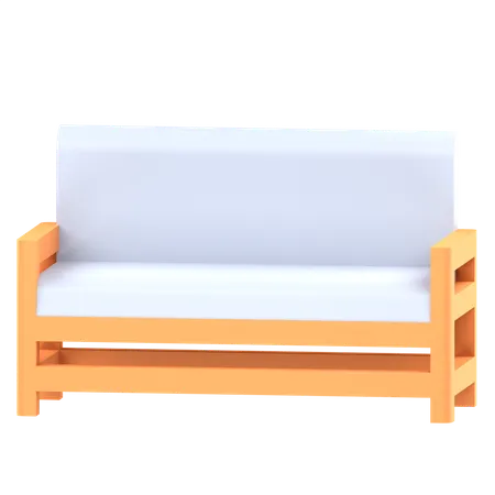 Chaise en bois  3D Icon