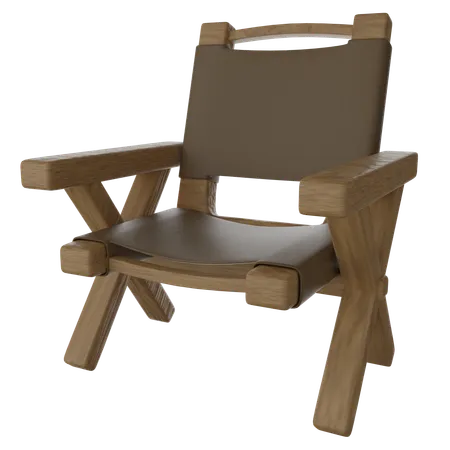 Chaise en bois  3D Icon