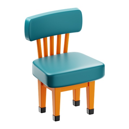 Chaise en bois  3D Icon