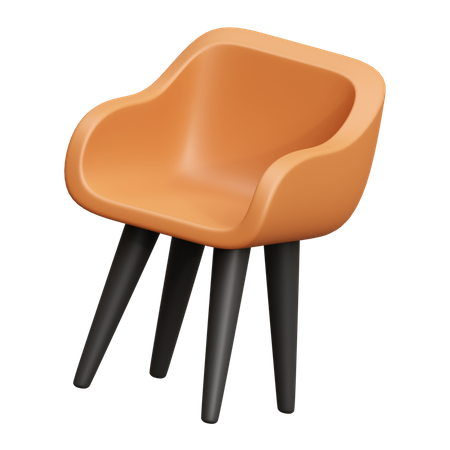 Chaise en bois  3D Icon