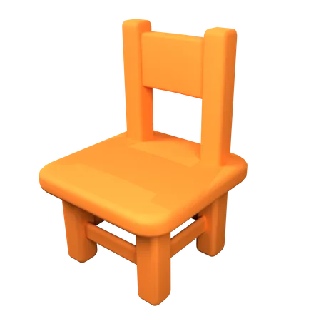 Chaise en bois  3D Icon