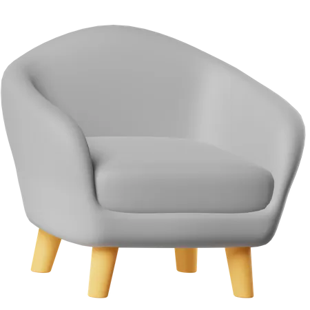 Chaise longue  3D Icon