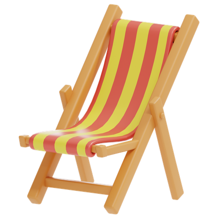 Chaises de plage  3D Icon