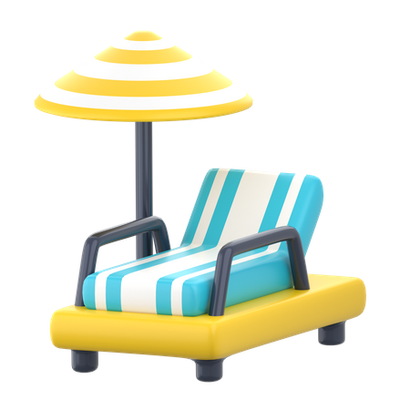 Chaises longues  3D Icon