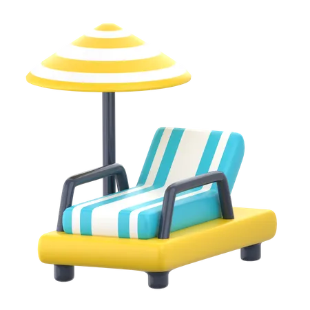 Chaises longues  3D Icon