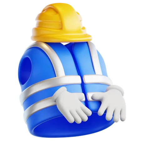 Chaleco de seguridad  3D Icon