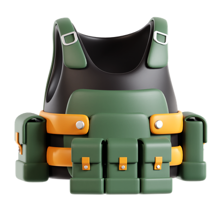 Chaleco militar  3D Icon