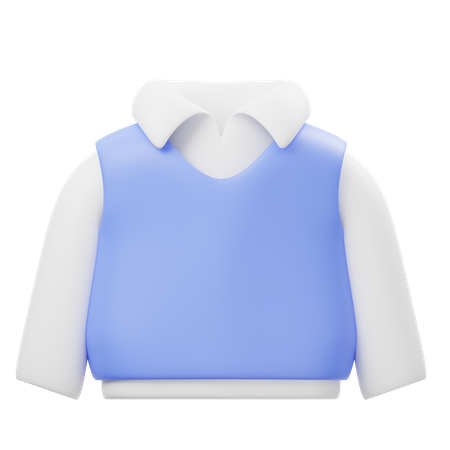Suéter chaleco  3D Icon