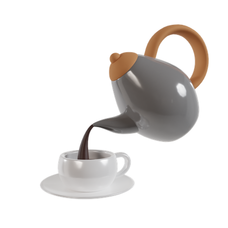 Chaleira de café  3D Icon