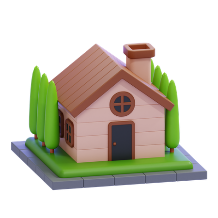 Chalet  3D Icon