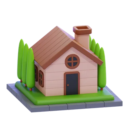 Chalet  3D Icon