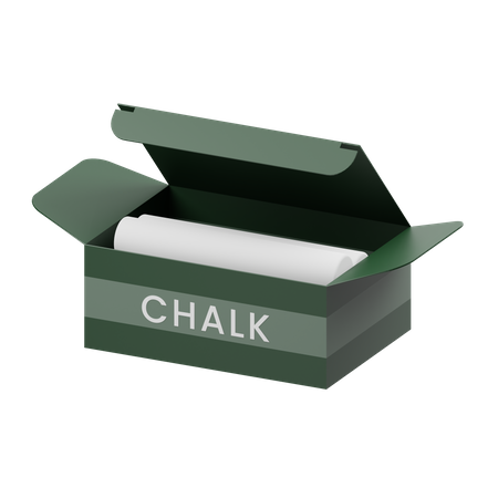 Chalk  3D Illustration