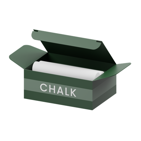Chalk 3D Illustration