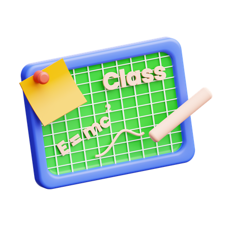 Chalk Board  3D Icon