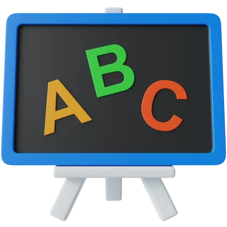 Chalk board  3D Icon