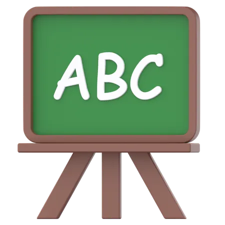 Chalk Board  3D Icon