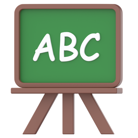 Chalk Board  3D Icon