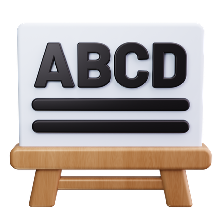 Chalkboard  3D Icon