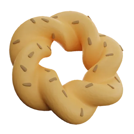 Challah Bread  3D Icon