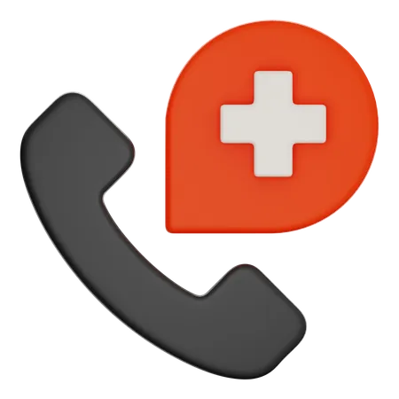 Chamada hospitalar  3D Icon