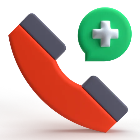 Chamada médica  3D Icon