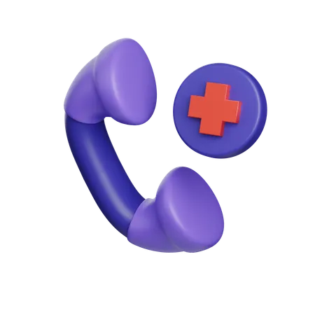 Chamada médica  3D Icon