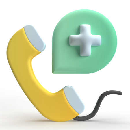 Chamada médica  3D Icon