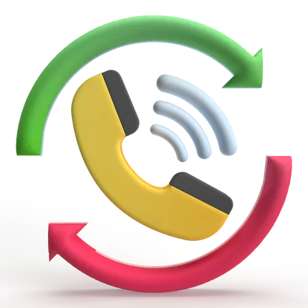 Repetir chamada  3D Icon