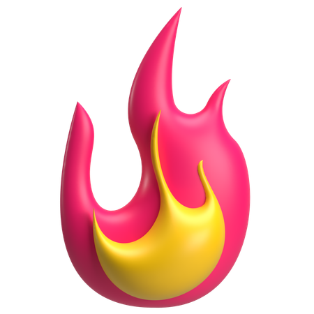 Chamas de fogo  3D Icon