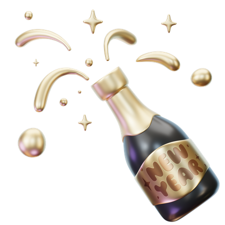 Champagne  3D Icon
