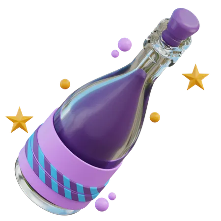 Champagne  3D Icon